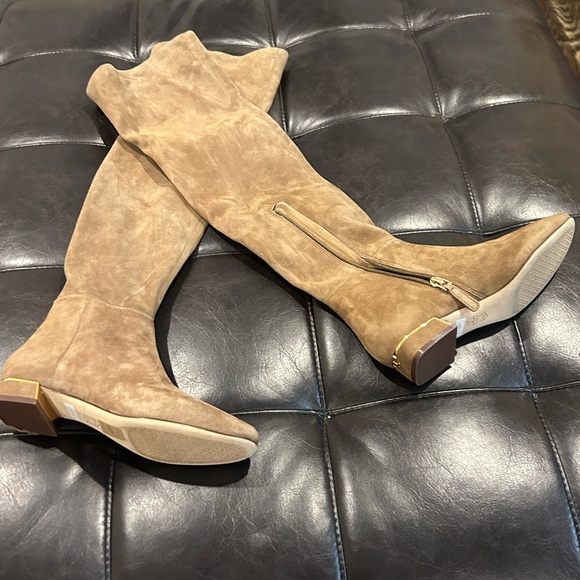 Tory Burch Brown Over the Knee Boots